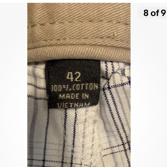 Boca Classics men's size 42 shorts multicolor plaid zip 100%Cotton - Picture 6 of 7